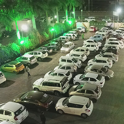 Valet Parking Arrangement for the wedding in Bhopal - Utsav Marriage Garden